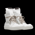 RICK OWENS GEOBASKET WHITE MILK/BROWN
