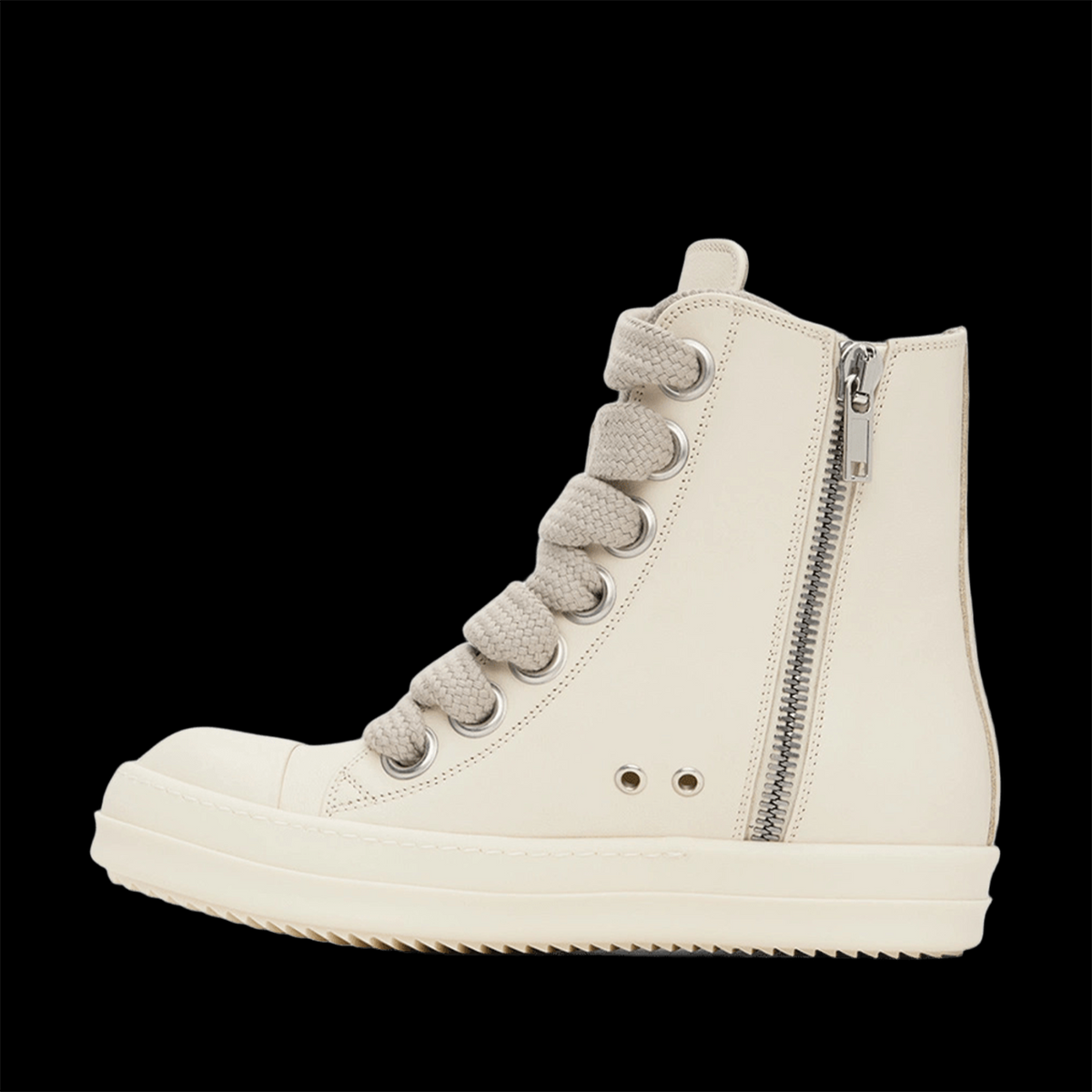 RICK OWENS JUMBO-LACED WHITE MILK