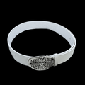Chrome heart middle cross white (FS)