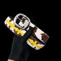 Original chrome heart 2 brown n white/yellow (FS)