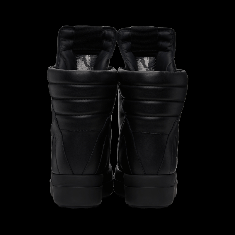 RICK OWENS BLACK HOLLYWOOD MEGA GEOBASKET