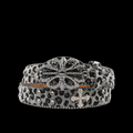 Chrome heart middle cross Pavé Diamonds gray (FS)