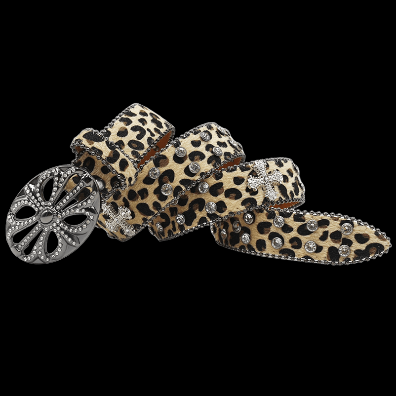 Chrome heart middle cross Pavé Diamonds yellow
