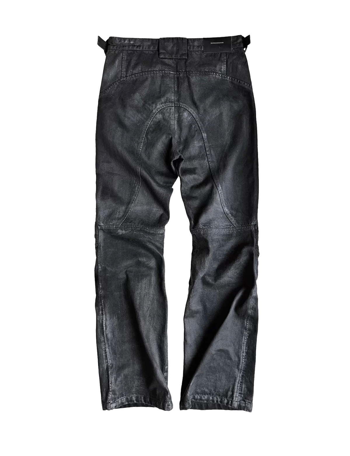 Dark Coated Distorted Seam Jeans