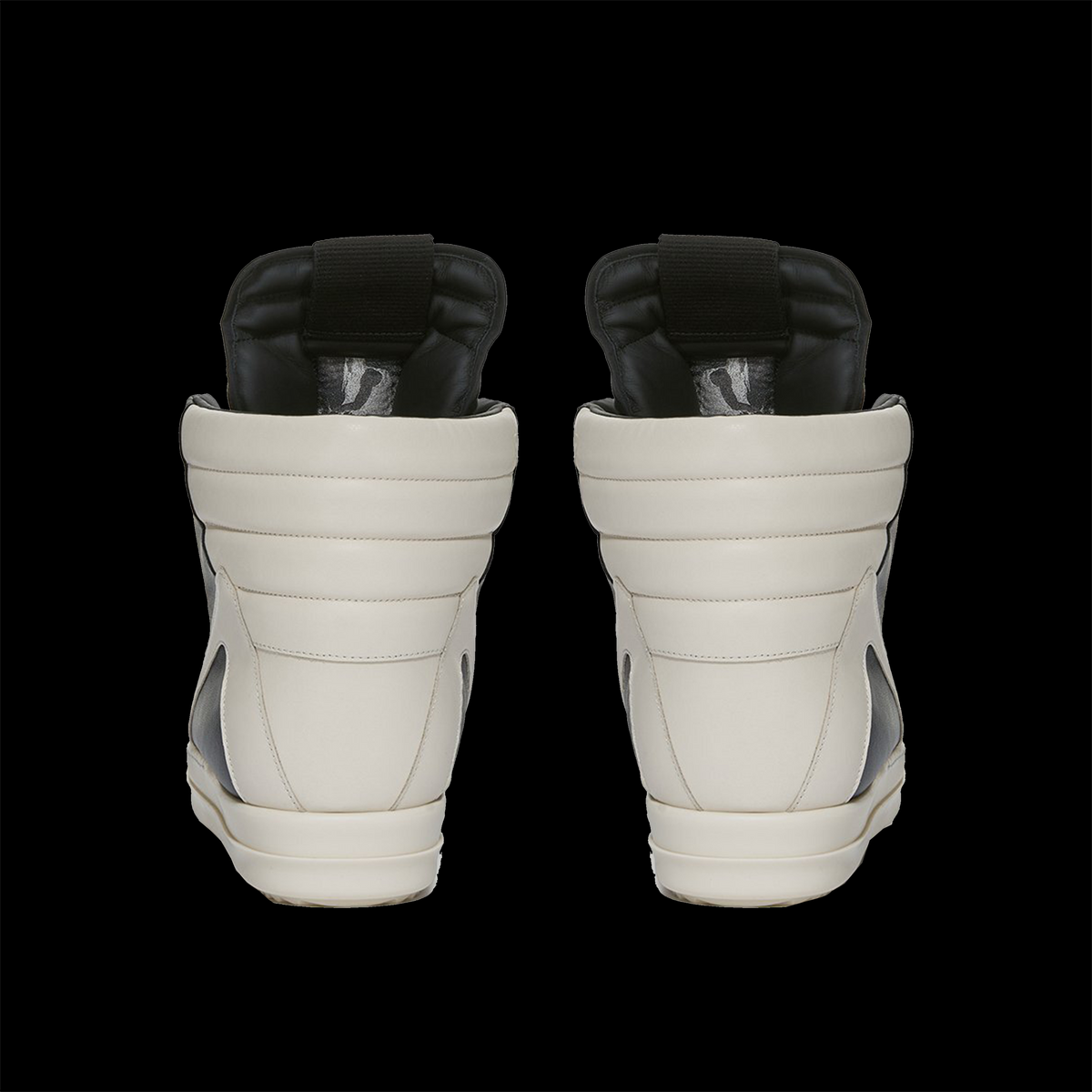Rick Owens GeoBasket Oversized Eylet Black - White