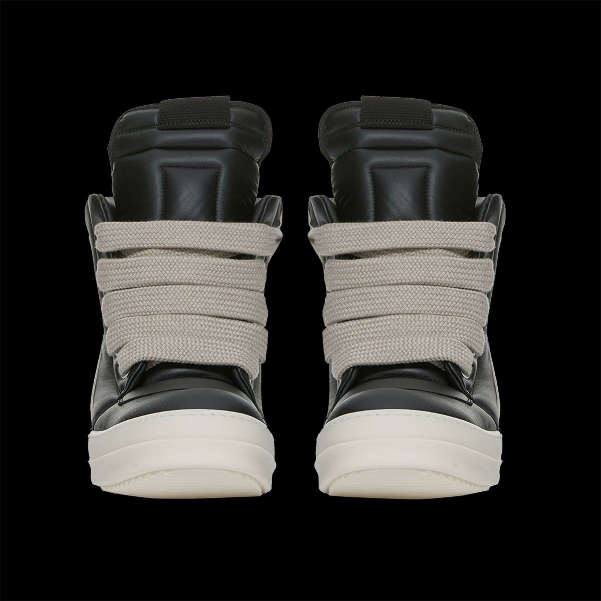 Rick Owens GeoBasket Oversized Eylet Black - White