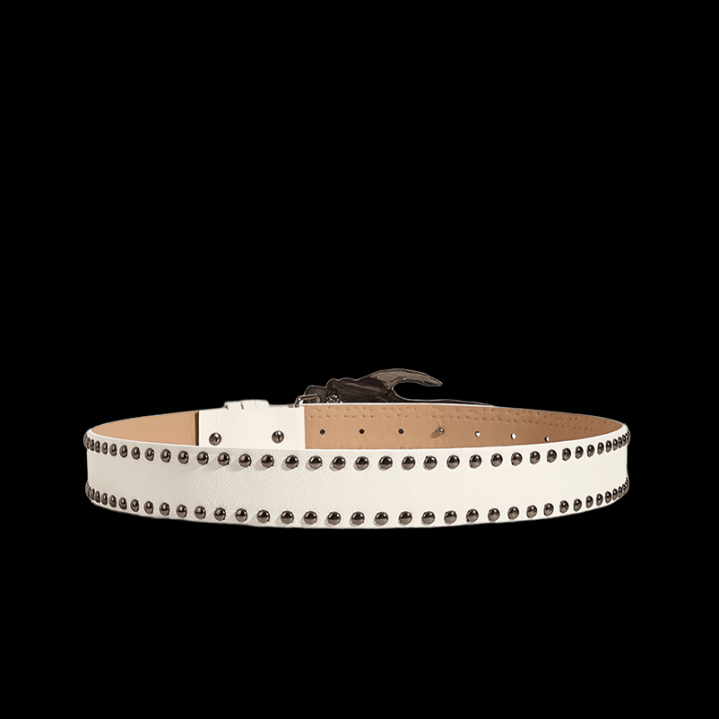 Heart belt / white